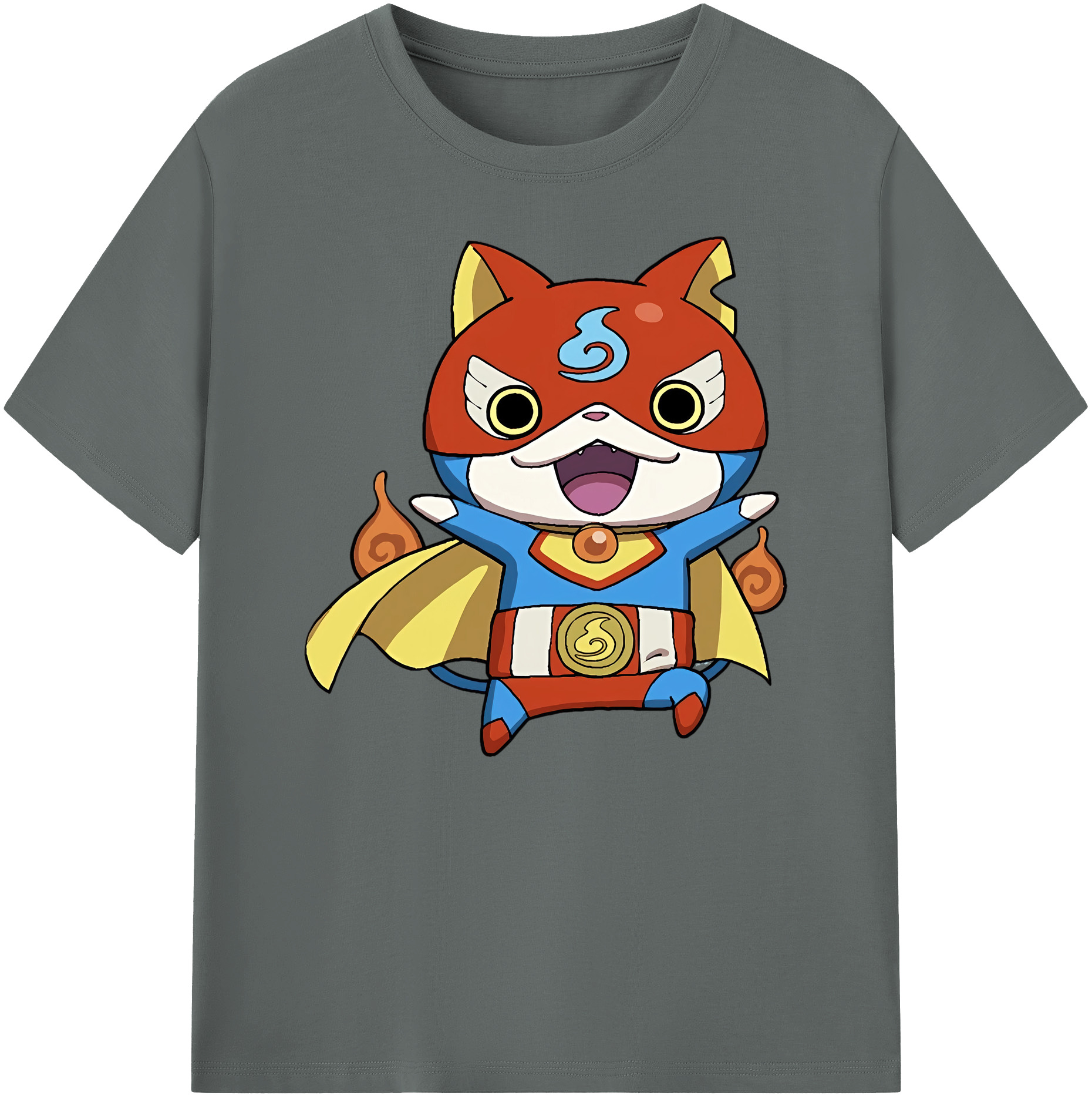 （画像用） 妖怪ウォッチ Yo-kai Watch 綿100％ メンズ半袖Tシャツ｜肌触りやわらか＆通気性